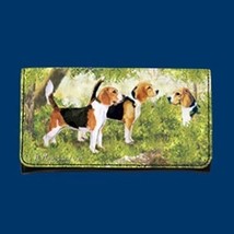 Wallet BEAGLE Dog Breed Ladies Wallet Checkbook Zippered Coin - £13.36 GBP