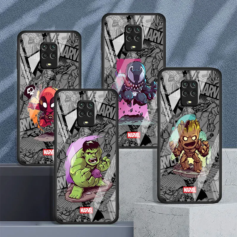 Marvel Cartoon Iron Man Spiderman Case for Xiaomi Redmi Note 11S 10S 11T... - $11.22+
