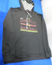 DESIGNER MIZUNO PERFORMANCE SABERCAT BASEBALL PULLOVER BLACK HOODIE MEDIUM - $24.06
