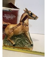 Vtg Ezra Brooks Missouri Brown Harnessed Mule Decanter Heritage 1971 - $29.33 CAD