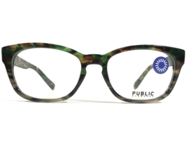 Public Eyeworks Eyeglasses Frames CONCORD-C02 Green Tortoise Square 52-18-140 - £40.93 GBP