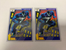 1991 Impel Marvel Universe #58 VENOM Lot of 2 Trading Cards Super-Villain CV JD - £10.83 GBP