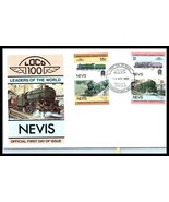 1983 NEVIS FDC Cover - Loco 100 Leaders Of The World, Charlestown &quot;2&quot; C1  - $2.96