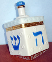 Mikasa Dreidel Shaped Porcelain Box Attached Lid Gold Trim 5&quot;H New - £31.37 GBP