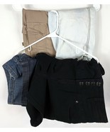 Womens High Waist Shorts Sz 5 7 Medium Large Capris Jean Denim Khaki - $18.27