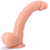 Realistic Long Dildo, 14Inch Huge Thick Dildos With Strong Suction Cup For Strap - £36.16 GBP