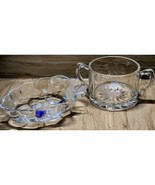 Vintage Sugar Bowl &amp; Dish / Tray Studio Nova Grape Cluster &amp; Vine Patter... - $11.67