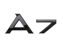 Glossy Black Rear Trunk Emblem A7 - $24.99