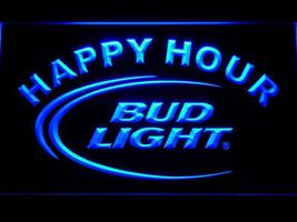 Bud Light Happy Hour LED Neon Sign Home Decoration Bar Pub Club - £20.72 GBP+