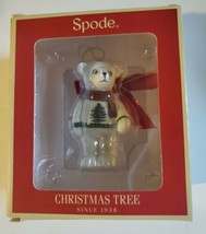 New Spode Christmas Tree Bear Holiday Ornament Rare HTF (USA SHIPS FREE) - $19.76