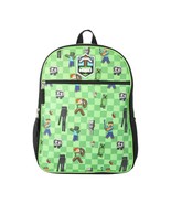 Minecraft Backpack Standard 16 Inch Backpack 16&quot; Backpack Creeper Steve ... - $235.90 MXN