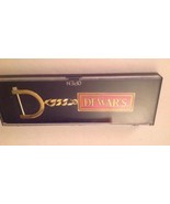 Dewar&#39;s White Label Whiskey Key Chain Brass Red Enamel in Case Vintage - £10.73 GBP