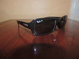 Ray-Ban 601/58 Polarized Authentic Sunglasses rectangular style black no... - $35.99