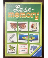 Ravensburger 1984 Reading Memory Game German Version Vintage Kids Complete - $19.55