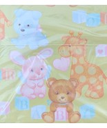Vintage American Greetings Baby Shower Birthday Unisex Gift Wrap Paper N... - £7.82 GBP