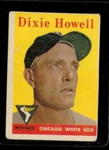 Vintage Baseball Trading Card Topps 1958 #421 Dixie Howell Chicago White Sox - £8.52 GBP