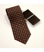 EMPORIO ARMANI 100% Silk BROWN Printed SUIT TIE Neckwear MADE IN ITALY $155 - $211.94 CAD