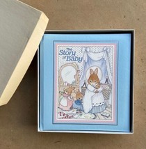 CR Gibson Cara Marks the Story of Baby New in Gift Box Vintage Unused 1980&#39;s - £13.20 GBP