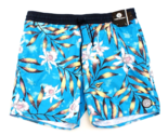 Volcom Blue Floral Beach Bunch Trunk 17&quot; Swim Shorts Trunks  Men&#39;s  L - $49.49