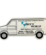 Dave&#39;s World Major Appliance Outlet Advertisement Magnet Vintage Van Mai... - $366.69 MXN