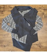 Banana Republic Womens Small Long Sleeve Shawl Sweater Cardigan Geometri... - $26.74 CAD