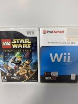 LEGO Star Wars: The Complete Saga (Wii 2007) BONUS Star Wars The Force Unleashed - £11.00 GBP