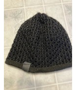 Women’s Nike REVERSIBLE Beanie Knit Hat Gray and Purple Cable or Solid Gray - $18.55