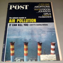 Saturday Evening Post Oct. 8, 1966 Air Pollution, Doctor Says Legalize A... - £9.59 GBP