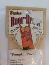 Darice Unfinished Wood Door Hanger &quot;Pumpkin Patch &quot; #9155-06 New Old Stock - £6.84 GBP