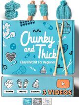 Complete Knitting Kit for Beginners - Learn to Knit Kit with Knitting Ac... - $56.76