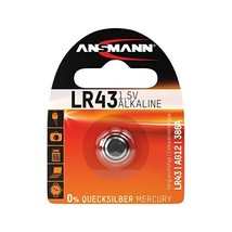 Ansmann LR43 1.5 V Alkaline Button Cell  - $8.00