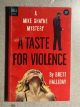 A TASTE FOR VIOLENCE Mike Shayne Brett Halliday (1957) Dell paperback - £11.03 GBP
