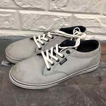 Vans Women&#39;s 6 Laced Shoes Blue White Lined TB4R Low Top Off The Wall - $33.86