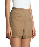 Time And Tru Women&#39;s Mid Rise Pull On Cuff Shorts Brown Size: S, M, L, X... - £7.81 GBP