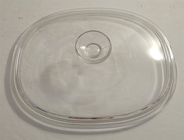 Vintage Pyrex F12C Clear Glass Oval Casserole Replacement Lid #62 - £14.75 GBP
