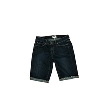 PAIGE Denim Jax High Waist Roll Cuff Jean Shorts Bermuda Size 27 perfect... - $542.53 MXN