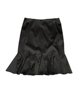JS Collection Womens Black Trumpet Skirt Sz 12 Back Zipper Satin Party C... - $39.25 CAD