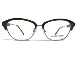 Emporio Armani EA 3115 5001 Eyeglasses Frames Black Silver Cat Eye 54-16-140 - £59.62 GBP