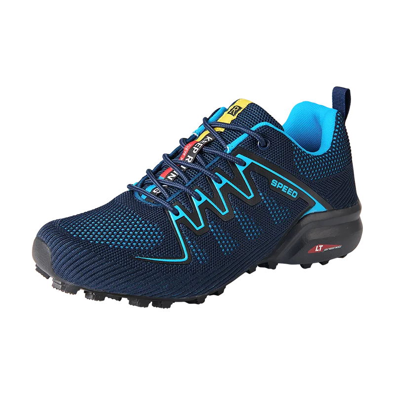 New Men Running shoes Outdoor Breathable Anti-skid Wear-resistant Lace-up Sneake - £40.71 GBP