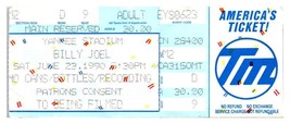 Billy Joel Concert Ticket Stub June 23 1990 Yankee Stadium New York City - $24.74