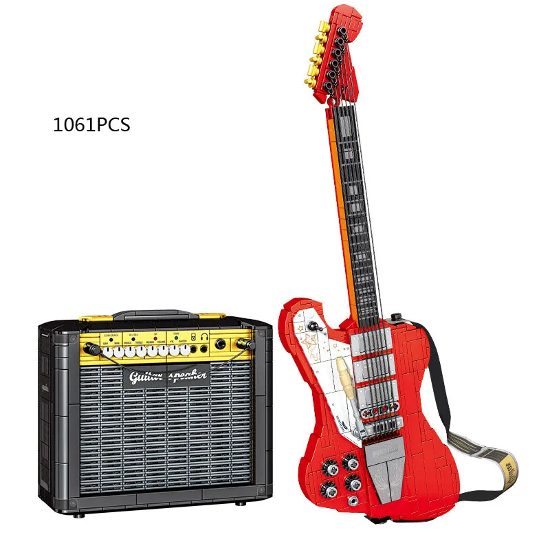 Music Party Rock And Roll Musical Instruments Guitar Sound Building Block - £77.80 GBP