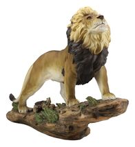 Large African Wildlife Lion Ascending On Pride Rock Statue 16.25&quot;L - $1,375.62 MXN