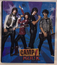 2008 Camp Rock Raised 3 Ring Binder Demi Lovato W/Jonas Brothers Pre Owned. - £11.16 GBP