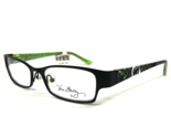 Vera Bradley Eyeglasses Frames Trudy Lime&#39;s Up LMU Black Green Floral 51... - $118.79