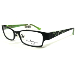 Vera Bradley Eyeglasses Frames Trudy Lime&#39;s Up LMU Black Green Floral 51-16-135 - £93.09 GBP