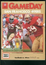CARDINALS v 49ers OFFICIAL NFL PROGRAM 11/6/88-ARIZONA VG/FN - £29.77 GBP