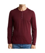 John Varvatos Collection Men&#39;s Long Sleeve Parker Henley Knit Sweater Te... - £71.41 GBP