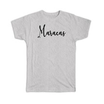 Maracas : Gift T-Shirt Cursive Travel Souvenir Country Trinidad &amp; Tobago - £14.33 GBP