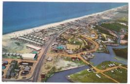Vtg Postcard-Aerial View of Long Beach Resort-Panama City Beach FL-Chrom... - £3.93 GBP