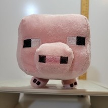 Mojang Minecraft Pig Plush Pink Piglet Stuffed Animal Soft Toy 6 Inch VERY GOOD - $6.00